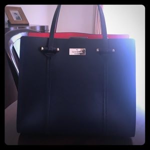 Kate Spade Navy/Red medium Satchel or Crossbody